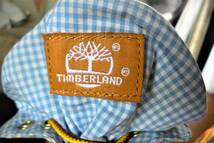 即決・送料込み★Timberland ティンバーランド★ROLL TOP ロールトップ レザー革 ブーツ 8290R 1921★キャメルｘ水色チェック US5(23㎝)_画像5