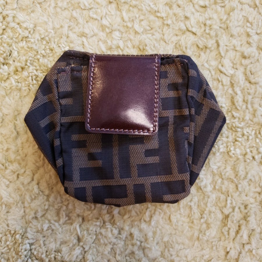 FENDI/超美品】コインケース ズッカ ライトブルー ミニポーチ|PayPay
