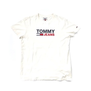 TOMMY JEANS ロゴプリントTシャツ L ホワイト