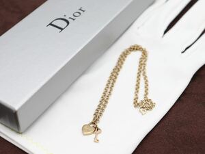 【希少】ハートキーChristian Dior ネックレス ロゴ クリスチャン ディオール ヴィンテージ アクセサリー レディース 結婚式 ns5