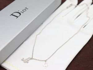 【未使用】激レア★ 鳩モチーフ Christian Dior ネックレス ロゴ クリスチャン ディオール ヴィンテージ アクセサリー レディース ns9