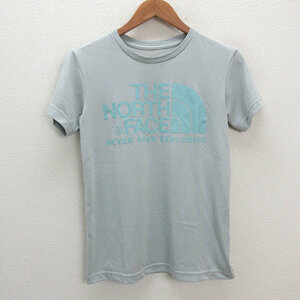 y■ノースフェイス/THE NORTH FACEカラードームTシャツ S/S COLOR DOME■薄灰【レディースM】LADIES/65【中古】