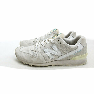 k■【23.5cm】ニューバランス/NEW BALANCE WR996BH スエードスニーカー/灰色系/LADIES■87【中古】