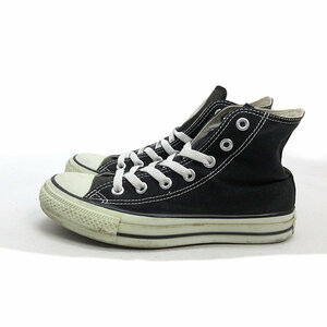 y■【23.5cm】コンバース/CONVERSE ALLSTAR HIキャンバススニーカー■黒LADIES/32【中古】