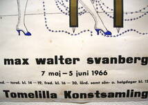 1966年, M・W・スワンベルク, 展示会 リトグラフ ポスター /検澁澤龍彦ハンス・ベルメールゾンネンシュターン_画像6
