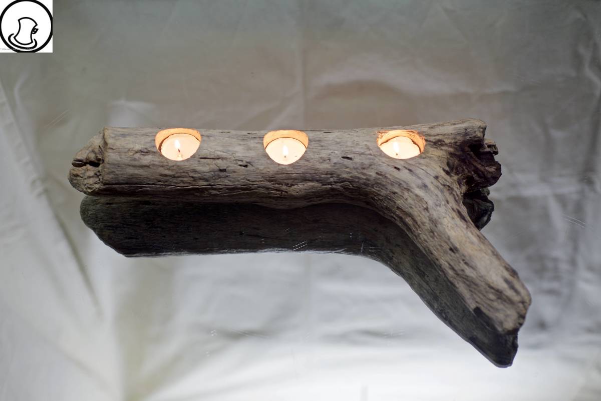 SEASIDEinterior☆Candle holder made from driftwood.31, Handmade items, interior, miscellaneous goods, ornament, object