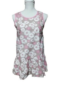 [ new goods ] regular price 4,700 jpy vis tunic [M] floral print * screw JUN ROPEro. woman lady's tops no sleeve 