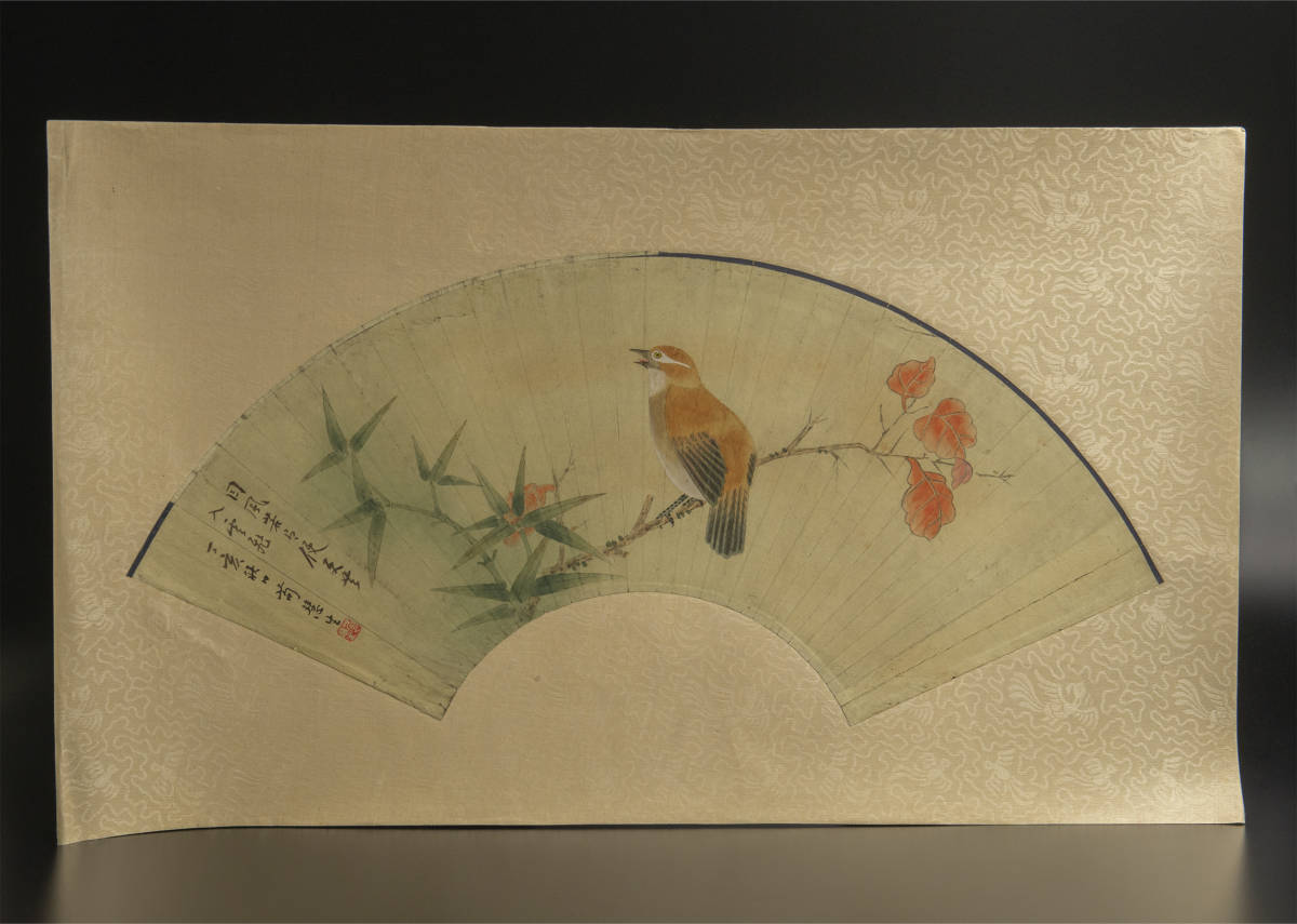 ज़ुन हुइशेंग (आइटम) फूल और पक्षी, पंखा, दर्पण हृदय, प्रतिलिपि, पुरानी पेंटिंग, चीनी पेंटिंग, कलाकृति, किताब, पंखे की सतह