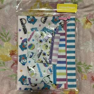  Sanrio Pom Pom Purin Pochacco handle gyo Don 3 ream pouch.