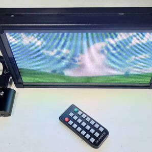 カラー電光掲示板(292mm x 164mm x 50mm) 完成品(フルカラー Led Matrix 128*64 Module、WiFi可、外部フレーム、リモコン付き)