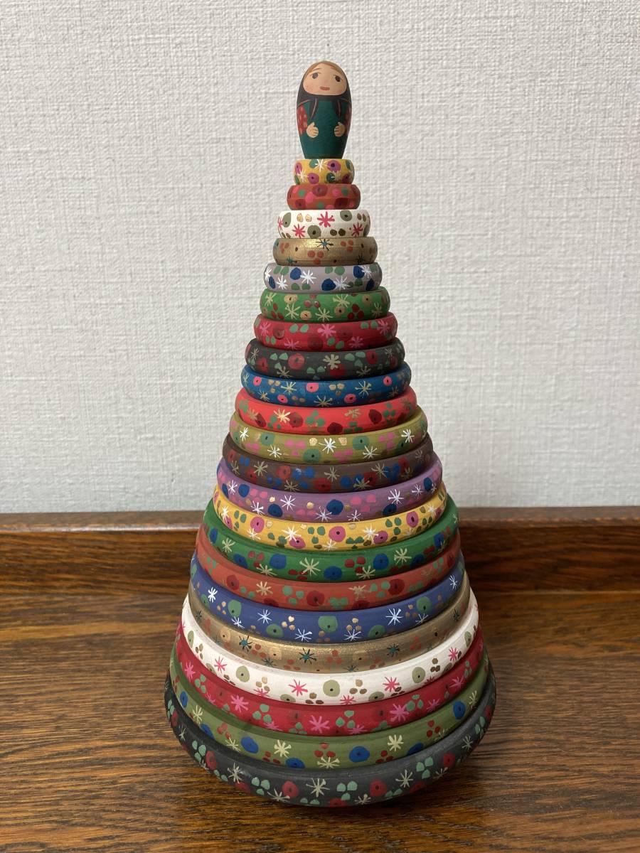 Productos rusos☆Árbol de Navidad Yolka de madera Tamara Matryoshka, Artículos hechos a mano, interior, bienes varios, ornamento, objeto