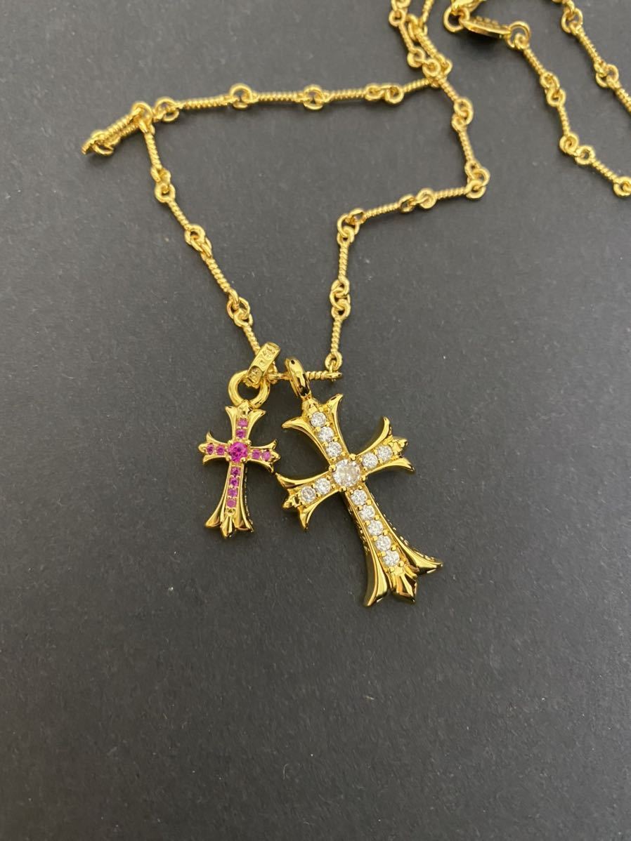 経典ブランド 希少 CHROME HEARTS ネックレストップ&ボールチェーン