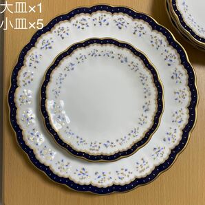 【新品未使用】jun ashida パーティセット　大皿×1 小皿×5 レトロ