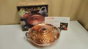 * unused long-term keeping goods original copper shabu-shabu nabe 24.1.6 new . oh Tama azuma