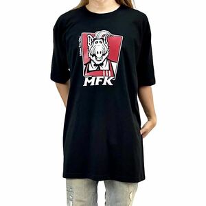 新品 大きい オーバーサイズ XXL 3XL 4XL 5XL 対応 ALF アルフ メルマック宇宙人 KFC ケンタッキー カーネル ビッグTシャツ ロンT パーカー