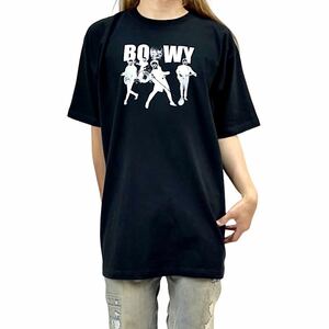 新品 大きい オーバーサイズ XXL 3XL 4XL 5XL 対応 BOOWY ボウイ ドクロ ビートエモーション パロディ ビッグ Tシャツ ロンT パーカー 対応