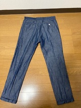 超美品 lideal リディアル デニム パンツ Pure 30 正規 日本製 BEAMS ビームス エディフィス バーニーズ ネイビー S_画像5