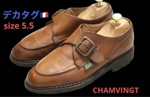 デカタグ!PARABOOT モンクストラップ CHAMVINGT 5.5