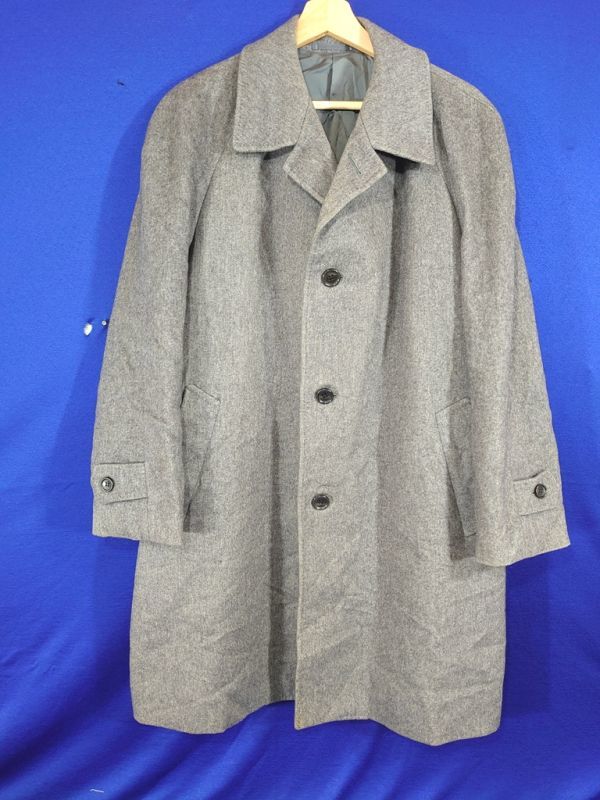 LANVIN ランバン カシミヤ 100% チェスターコート グレー 52 | tspea.org