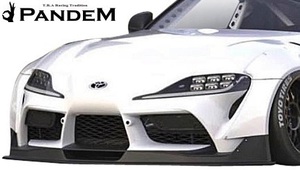 【M's】TOYOTA A90 SUPRA (2019y-) PANDEM フロントリップ／／FRP 素地 未塗装 パンデム エアロ トヨタ スープラ フロントスポイラー