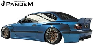 【M's】パンデム E36 BMW 3シリーズ クーペ (1990y-2000y) PANDEM リアフェンダー(片側約70mmワイド)／FRP TRA京都 エアロ リヤフェンダー