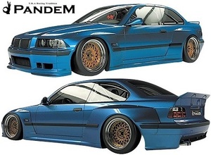 【M's】BMW E36 3シリーズ クーペ (1990y-2000y) PANDEM ワイドボディキット 3点 (FF+RF+S)／／FRP製 TRA京都 パンデム エアロ