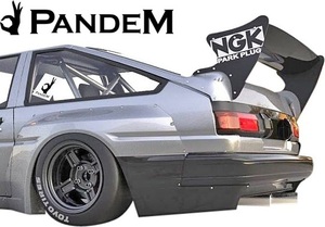 【M’s】TOYOTA AE86 カローラレビン 後期 PANDEM リアワイドフェンダー 左右／／FRP オバフェン ハチロク パンデム エアロ