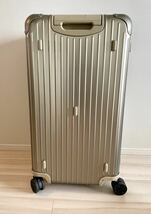 2022購入RIMOWA リモワ Trunk Plus トランク プラス チタニウム ゴールド トパーズ スーツケース 105L【ほぼ新品】_画像4