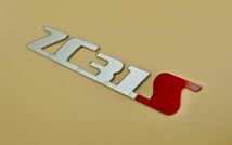 スズキ スイフトスポーツ ZC31S Handmade emblem オリジナル 手作りミニエンブレム　2個セット(シルバーメタリック+レッド)_画像4