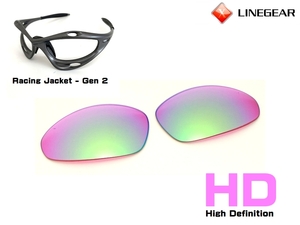 LINEGEAR　オークリー　第2世代初期レーシングジャケット用交換レンズ　HDレンズ　グリーンジェイド　Oakley Racing Jacket Generation2