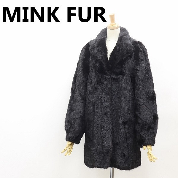 超高品質で人気のジャケット/アウター大きいサイズ 毛皮コート ファーコート 女優襟 40 レディース 肉厚 美