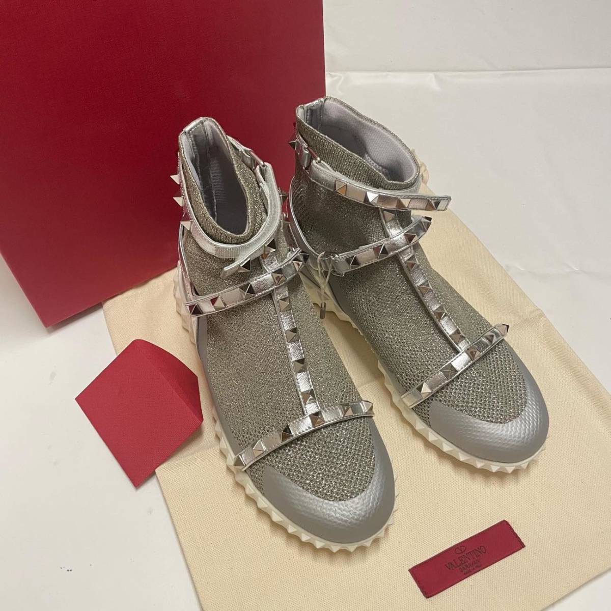 VALENTINO ロックスタッズ ストレッチスニーカー 840Li1CNgr