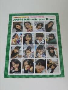 新品　ＡＫＢ４８ 友撮シール team K ver.　　☆大島優子・横山由依・板野友美など