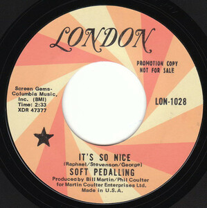 Soft Pedalling It's So Nice UK ソフトロック ファンク 良好品 試聴