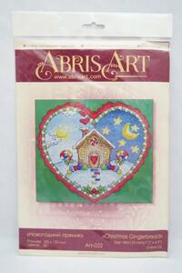 sale♪　Abris Art　クロスステッチキット　Christmas Gingerbread　クリスマス　ジンジャーブレッド