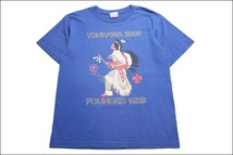 【M】 00's JERZEES ジャージーズ Tシャツ TONKAWA インディアン 青 ビンテージ ヴィンテージ USA 古着 オールド IB784_画像1