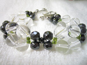 hema tight stone . crystal sphere . beads . combination . stylish bracele 