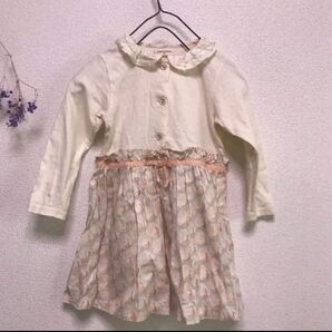 SENSE OF WONDER リバティプリント 孔雀柄ワンピース 長袖