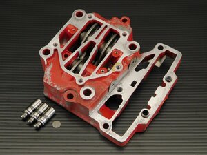 80【評価A】 XLV750R RD01 パリダカ 希少 純正 シリンダー ヘッド バルブ フロント側