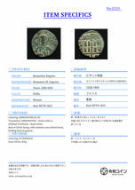 Sear#1823【詳細解説付】ビザンツ帝国 ロマノス3世アルギュロス時代 大型フォリス貨（1028-42年）27mm[E255]コイン,古代ローマ_画像5