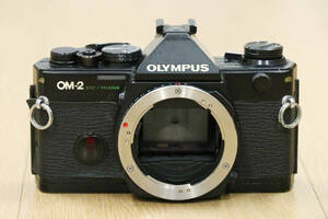 OLYMPUS( Olympus )OM-2 SPOT/PROGRAM black / black made in Japan film camera junk 
