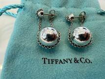 【超美品】ティファニー TIFFANY ピアス スターリングシルバー Sterling Silver Jewelry ハードウェア Hardwear チェーン ボール_画像2