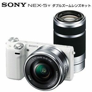 SONY цифровой однообъективный камера [NEX-5T] двойной zoom линзы комплект ( белый ) NEX-5TY-W