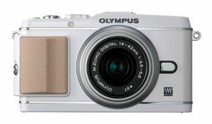 OLYMPUS ミラーレス一眼 PEN E-P3 レンズキット ホワイト E-P3 LKIT WHT