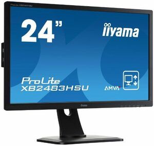 iiyama AMVA+パネル搭載 WLEDバックライト24型ワイド液晶ディスプレイ XB2483HSU-B1