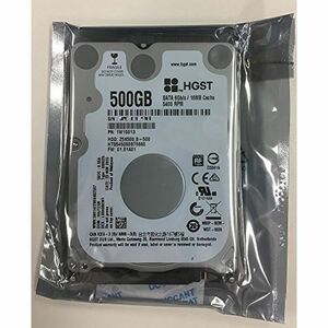 HGST 日立 2.5inch HDD 500GB SATA 6.0Gbps 7mm厚 16MB 5400回転 HTS545050B7E66