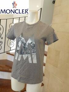 超美品 MONCLER モンクレール ★◆グレー　半袖　Tシャツ　上質素材　 12（152）S相当