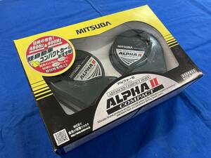 !MITSUBA Mitsuba sun ko-wa alpha Ⅱ compact 480/400Hz DC12V light * small size car horn 113dB HOS-04G ALPHA2 COMPACT security standard conform goods!