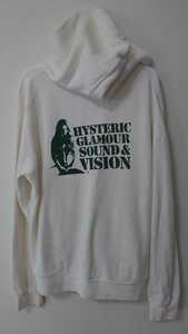 ヒステリックグラマー HYSTERIC GLAMOUR パーカー WHITE サイズＭ　送料無料