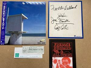 SIGNED サイン入り FREDDIE HUBBARD フレディ・ハバード / ミストラル 帯付き EWJ-80194 コンサートチケット&パンフレット付き JOE FARRELL